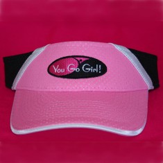 Pink/Black Dazzle Stripe Visor