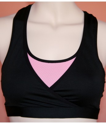 Reversible Sport Bra w/Pastel Pink