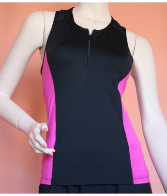 Signature Half Zip Tank Top