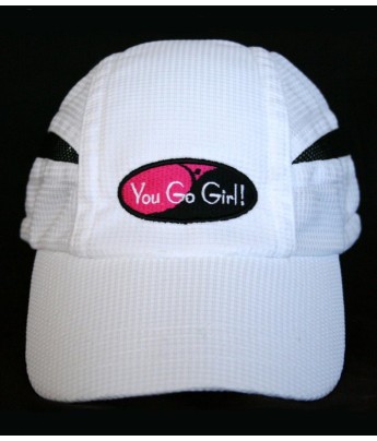 White w/Black Running Cap